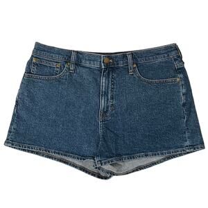 J. CREW High-Rise A-line Denim Shorts In Ancient Laurel Wash Size 29
